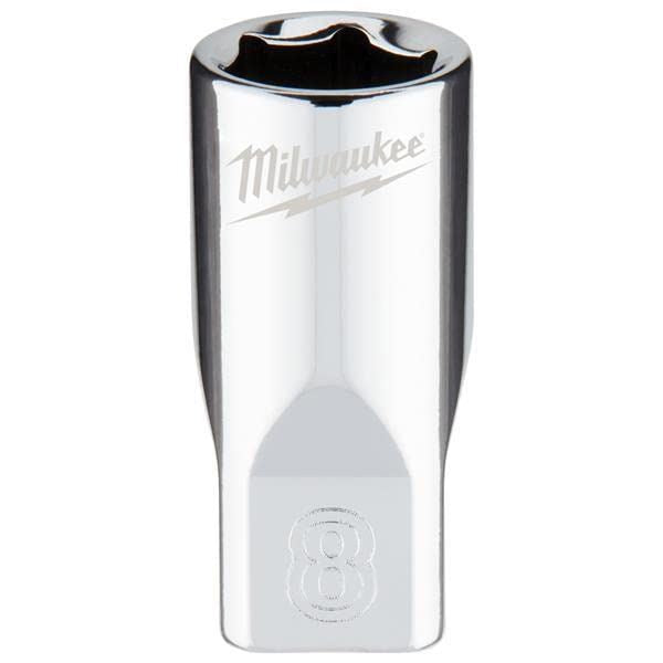 Milwaukee 1/4 Drive Socket Metric Standard 8mm 4932478316 Milwaukee - Dynamic Drive