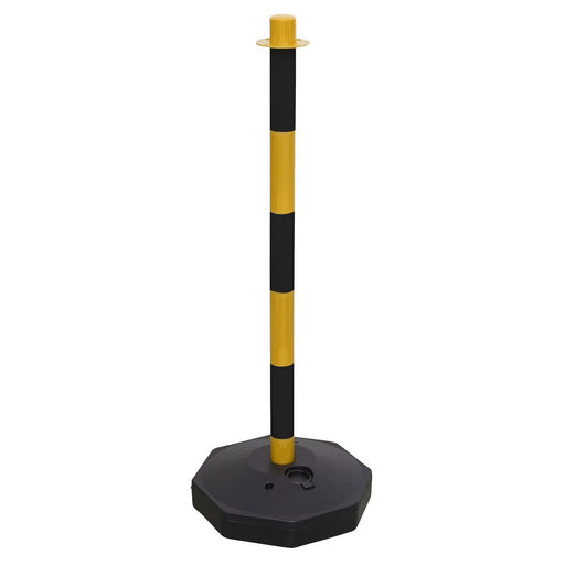 Sealey Post with Base - Black/Yellow BYPB01 Sealey - Dynamic Drive