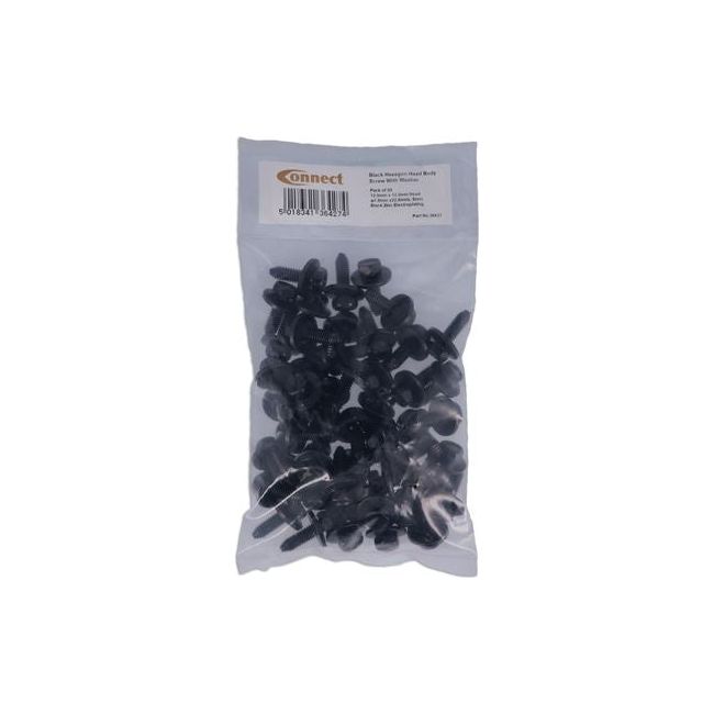 Connect Black Hex-Head Body Screw with Washer - for Vauxhall Opel 50pc 36427 Tool Connection - Dynamic Drive