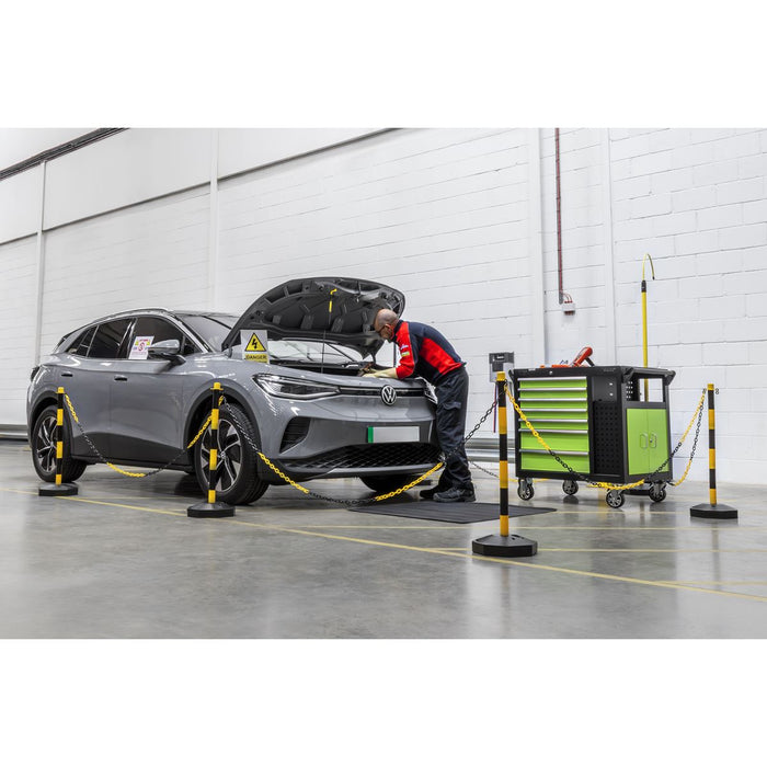Sealey Post with Base - Black/Yellow BYPB01 Sealey - Dynamic Drive
