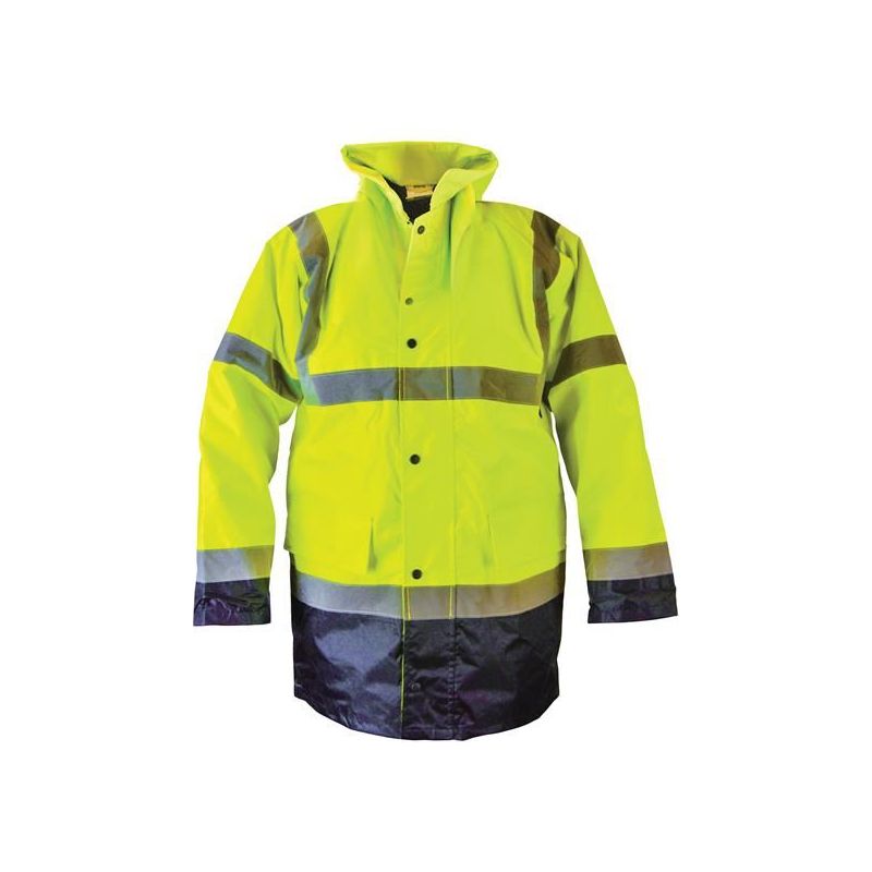 Scan Hi-Vis Yellow/Black Motorway Jacket - M (41in) Scan - Dynamic Drive