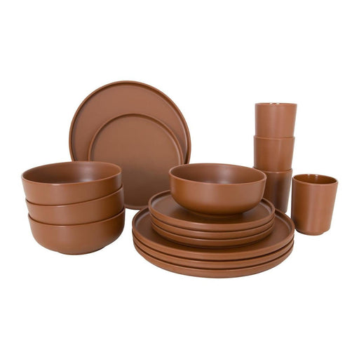 Bo-Camp Industrial Collection Tableware Patom 16 Pieces Terra Bo-Camp - Dynamic Drive