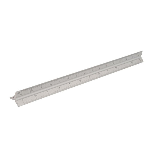 Silverline Aluminium Scale Tri Rule 300mm Silverline - Dynamic Drive