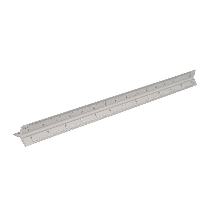 Silverline Aluminium Scale Tri Rule 300mm Silverline - Dynamic Drive