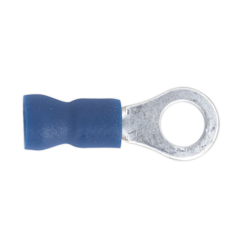 Sealey Easy-Entry Ring Terminal 5.3mm (2BA) Blue Pack of 100 BT25 Sealey - Dynamic Drive