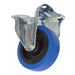 Sealey Castor Wheel Fixed Plate100mm SCW3100FP Sealey - Dynamic Drive