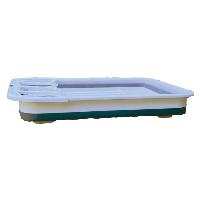 Collapsible-wares Dish Rack with Cutlery Holder and Sink Drainer K0210 Quest - Dynamic Drive