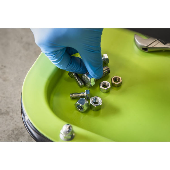 Sealey Mechanic's Utility Seat Deluxe Hi-Vis Green SCR9HV Sealey - Dynamic Drive