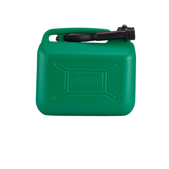 Draper Plastic Fuel Can, 10L, Green 09055 Draper - Dynamic Drive