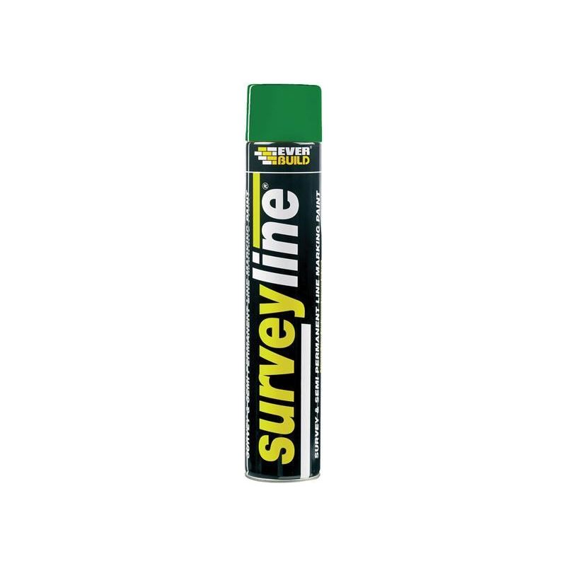 Everbuild Sika Survey Line® Marker Spray Green 700ml Everbuild Sika - Dynamic Drive