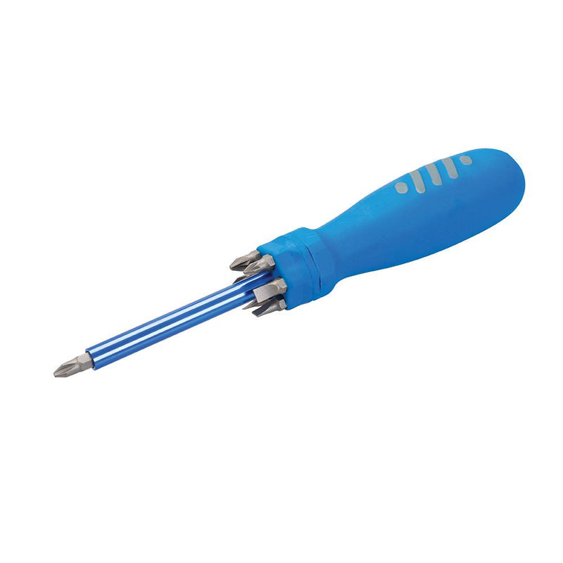 Silverline Multi-Bit Screwdriver with Telescopic Pick-Up Magnet 7 Driver Bits Silverline - Dynamic Drive