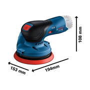 Bosch GEX 12V-125 Professional Random Orbital Sander 12V Bare Unit Bosch - Dynamic Drive