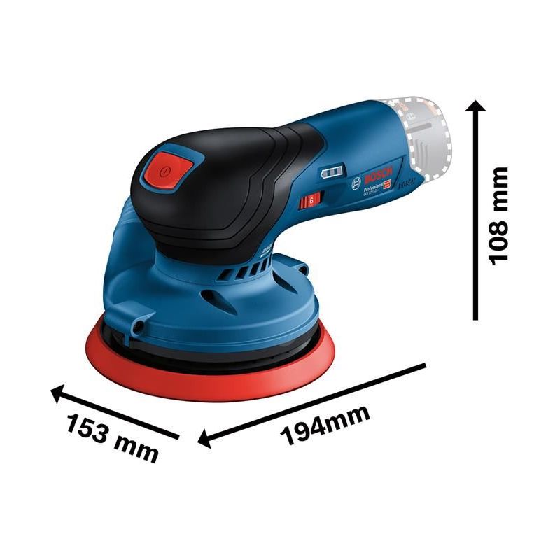 Bosch GEX 12V-125 Professional Random Orbital Sander 12V Bare Unit Bosch - Dynamic Drive