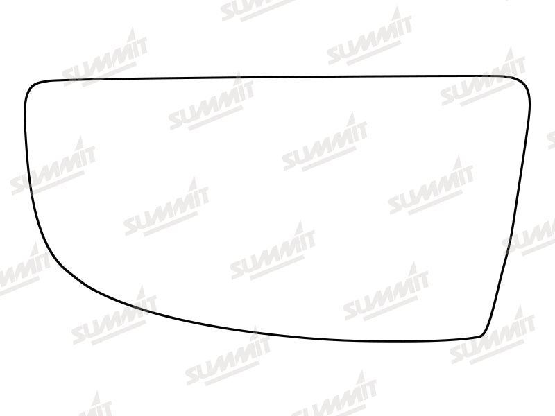 Summit Stick-On Commercial Lower Blind-Spot Mirror Glass fits Ford Transit LHS Summit - Dynamic Drive