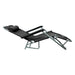 Leisurewize Easi-Recline Sun Lounger Chair - Black Garden Camping Caravan Lesisurewize  - Dynamic Drive