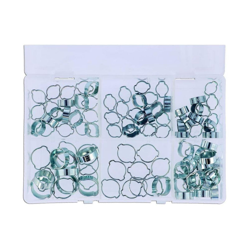 Connect Double Ear O Clip Box set 8 to 20mm, 100pc 37691 Tool Connection - Dynamic Drive