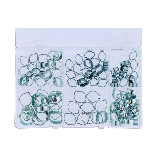 Connect Double Ear O Clip Box set 8 to 20mm, 100pc 37691 Tool Connection - Dynamic Drive