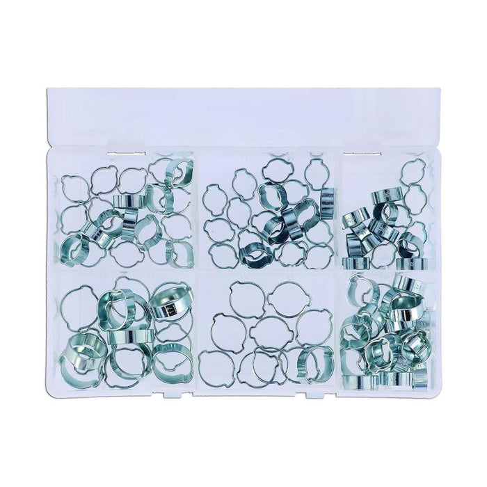 Connect Double Ear O Clip Box set 8 to 20mm, 100pc 37691 Tool Connection - Dynamic Drive