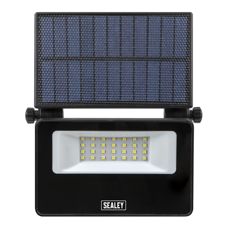 Sealey Extra-Slim Solar Floodlight with Wall Bracket 20W SMD LED LED20S Sealey - Dynamic Drive