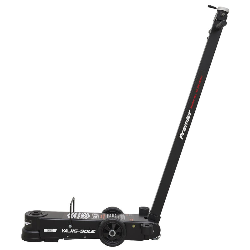 Sealey Air Operated Jack 15-30 Tonne Telescopic Long Reach/Low Profile Sealey - Dynamic Drive