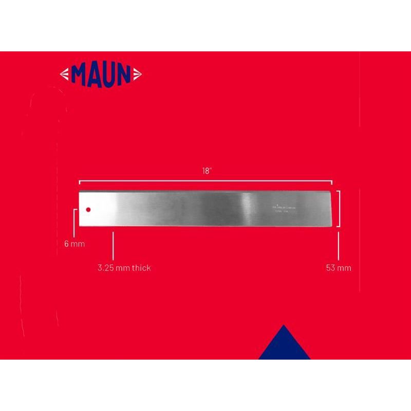 Maun Steel Straight Edge Imperial 18in Maun - Dynamic Drive