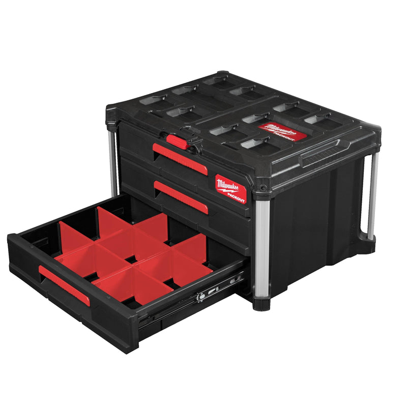 Milwaukee Packout3 Drawer Tool Box 4932472130 Milwaukee - Dynamic Drive