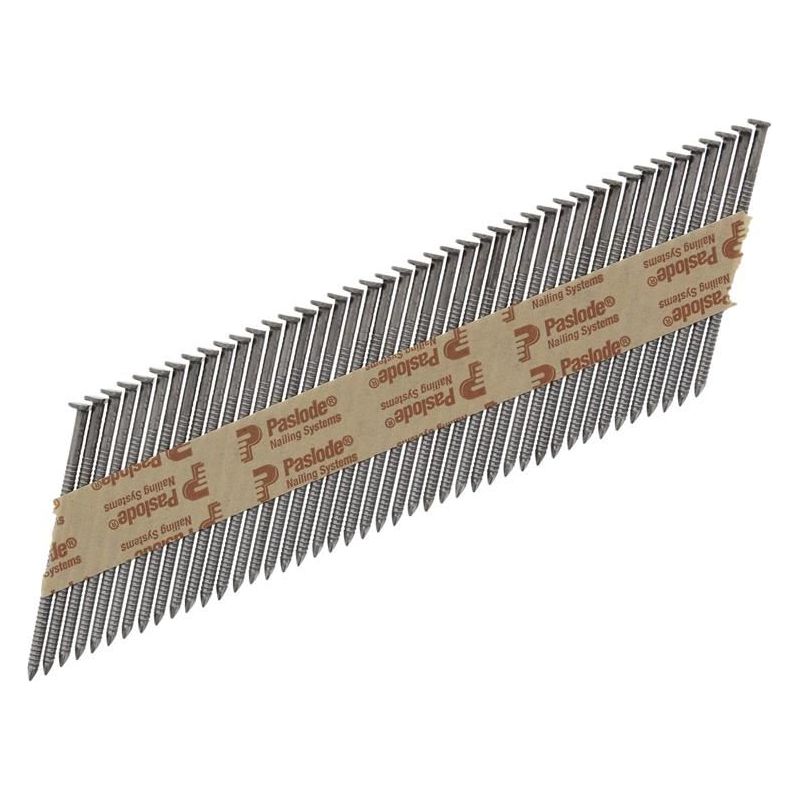 Paslode 3.1 x 75mm 350 Ring Nails Bright Finish Box of 2200 + 2 Fuel Cells Paslode - Dynamic Drive