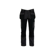Stanley® Clothing Dixon Slim Fit Trousers Grey/Black Waist 38in Leg R STANLEY® Clothing - Dynamic Drive