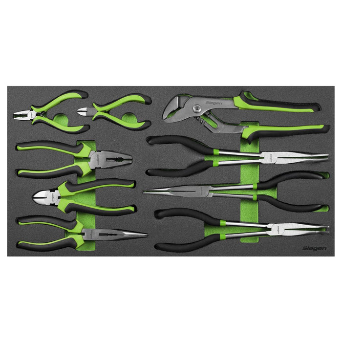 Siegen Siegen Pliers Set with Tool Tray 9pc S01277 Siegen - Dynamic Drive