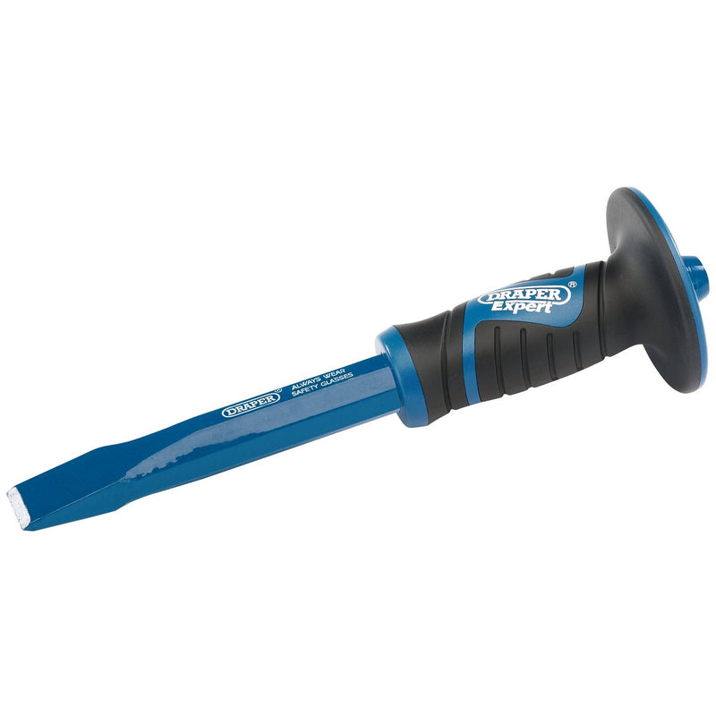 Draper Hexagonal Shank Cold Chisel with Soft Grip Hand Guard, 25 x 250mm 51051 Draper - Dynamic Drive