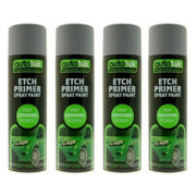 4 X 500Ml Autotek Professional Acid Etch Grey Primer For Galvanised Aluminium Autotek  - Dynamic Drive