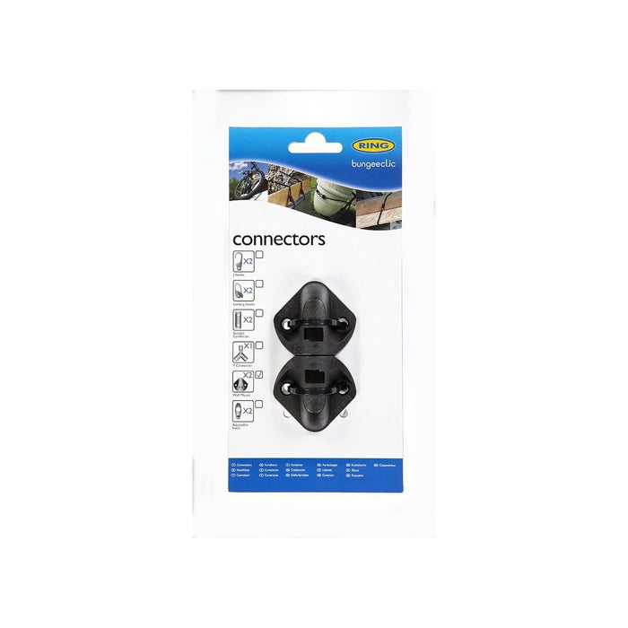 Ring RLS6 BungeeClic Connector Pack with Wall Mounts, Black, Set of 2 Ring Automotive  - Dynamic Drive