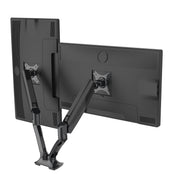 Dellonda Adjustbale Double Monitor Arm with 360 Rotation - Black DH25 Dellonda - Dynamic Drive