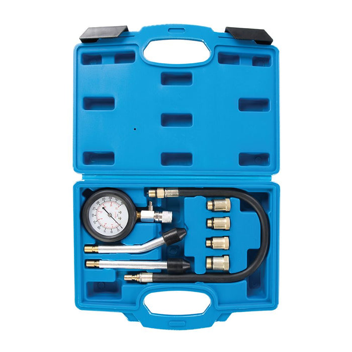 Silverline Petrol Engine Compression Test Kit 8pce 0 - 300psi Silverline - Dynamic Drive