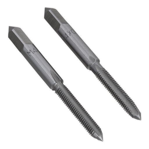 Sealey Tap Set 2pc (Taper & Plug) M4 x 0.7mm TSM4 Sealey - Dynamic Drive