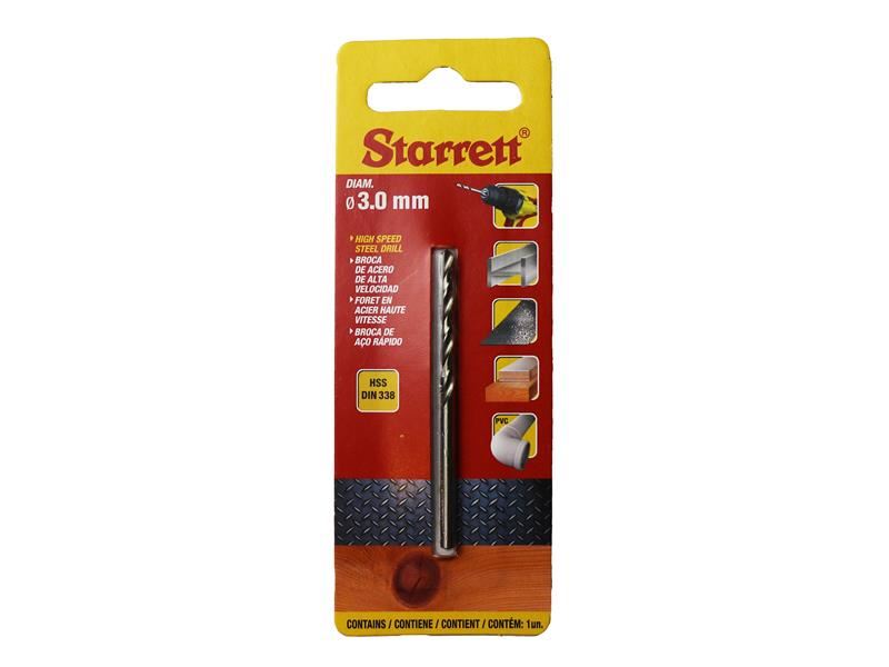 Starrett HSS Split Point Drill Bit 3.0 x 61mm Starrett - Dynamic Drive