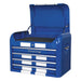 Sealey Topchest 4 Drawer Retro Style Blue with White Stripes AP28104BWS Sealey - Dynamic Drive