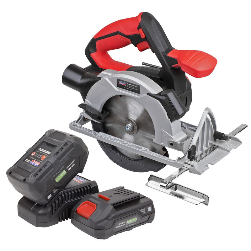 Sealey Circular Saw Kit 20V SV20 Series150mm 2 Batteries CP20VCSKIT Sealey - Dynamic Drive