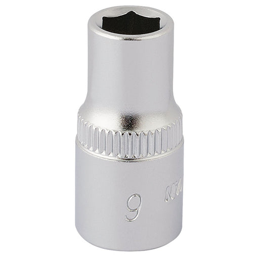 Draper Elora Hexagon Socket, 1/4" Sq. Dr., 6mm 11095 Draper - Dynamic Drive