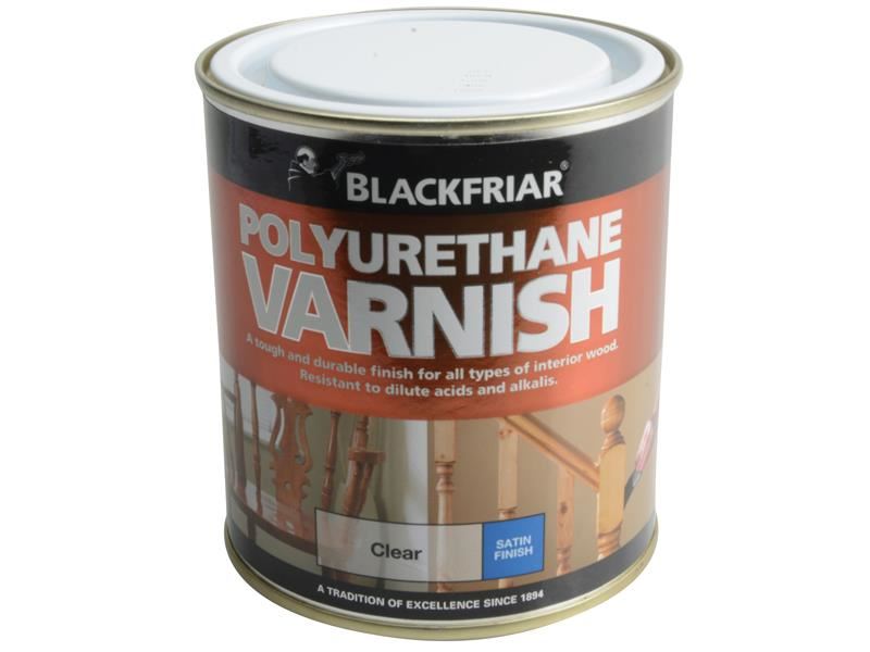Blackfriar Polyurethane Varnish P100 Clear Satin 500ml Blackfriar - Dynamic Drive