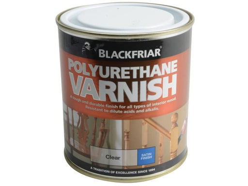 Blackfriar Polyurethane Varnish P100 Clear Satin 500ml Blackfriar - Dynamic Drive
