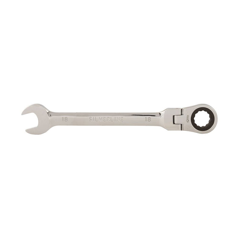 Silverline Flexible Head Ratchet Spanner 18mm Silverline - Dynamic Drive