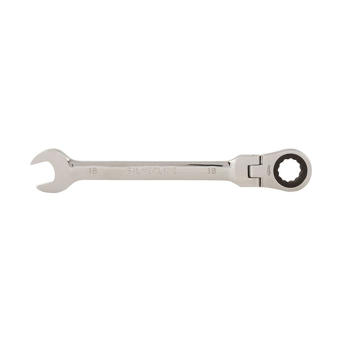 Silverline Flexible Head Ratchet Spanner 18mm Silverline - Dynamic Drive