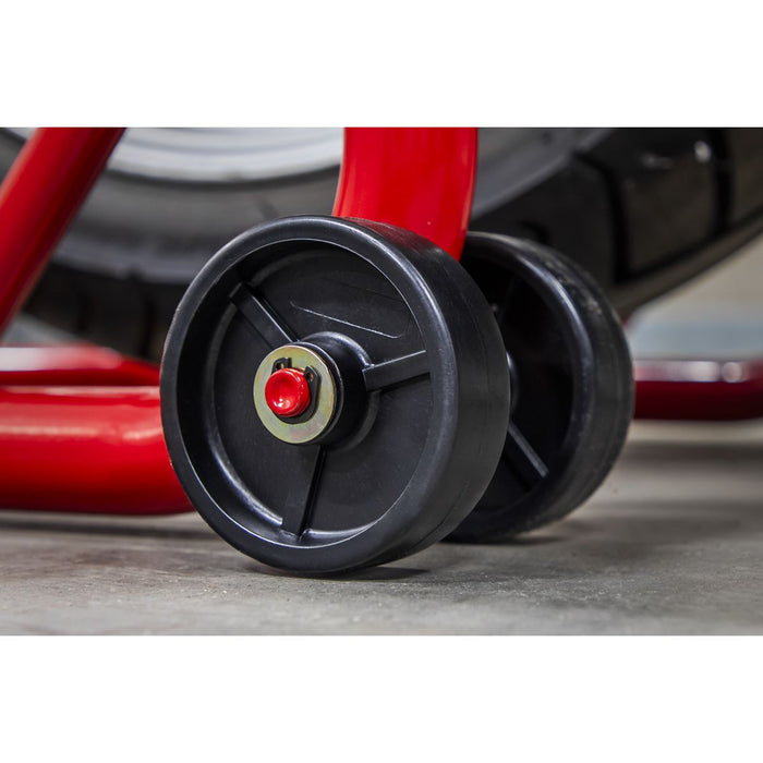 Sealey Universal Rear Paddock Stand with Rubber Supports RPS2KD Sealey - Dynamic Drive