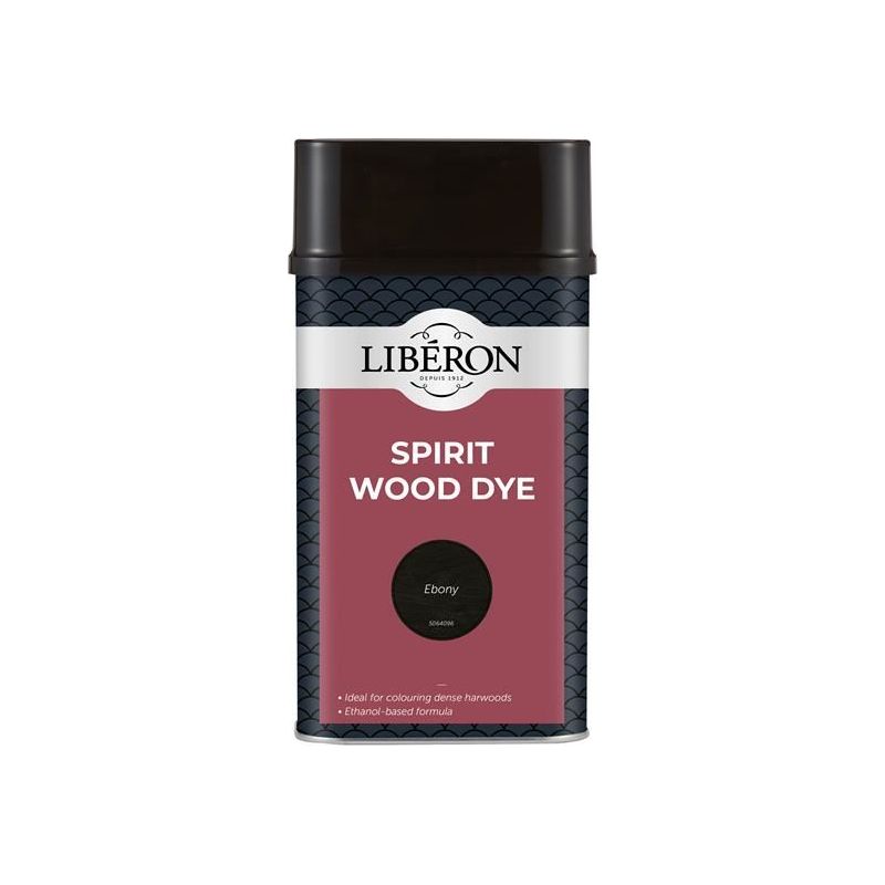 Liberon Spirit Wood Dye Ebony 1 litre Liberon - Dynamic Drive