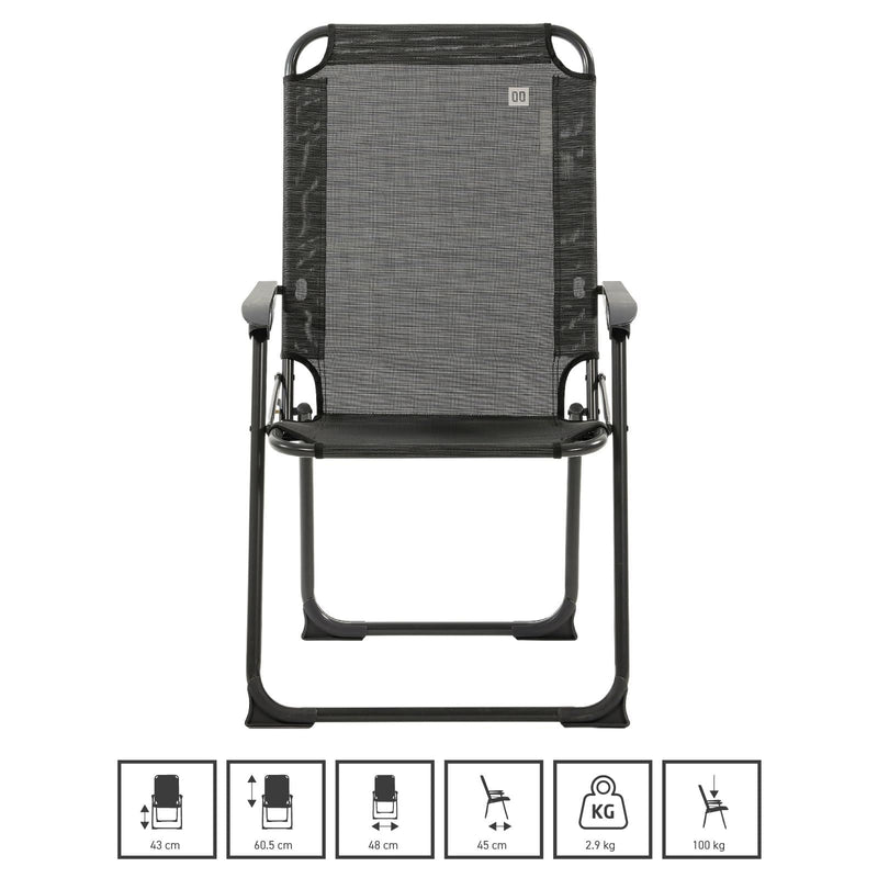 Travellife Como Chair Compact Grey 2129800 Travellife - Dynamic Drive