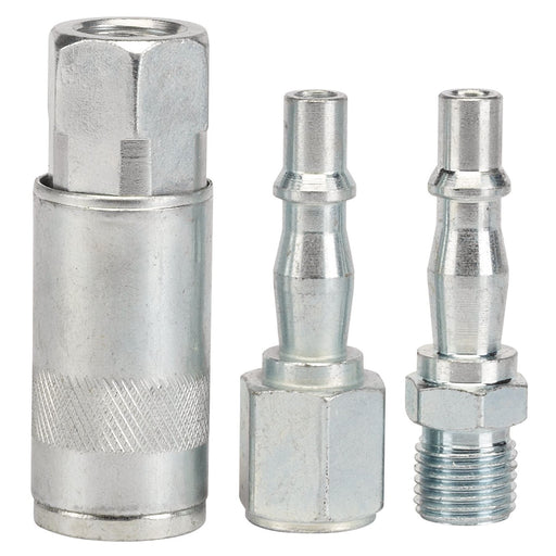 Draper 1/4" BSP Air Line Coupling Set (3 Piece) 81295 Draper - Dynamic Drive