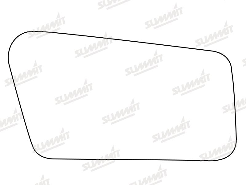 Summit Stick-On Standard Mirror Glass fits Hyundai Pony RHS Summit - Dynamic Drive