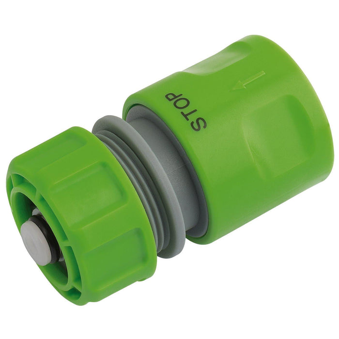 Draper Garden Hose Connector with Water Stop Feature, 1/2" 25902 Draper - Dynamic Drive