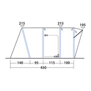 Outwell Wolfburg 450 Air Drive-Away Campervan Air Awning 175-200cm Outwell - Dynamic Drive
